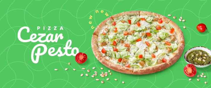 Obraz akcjiPizza „Caesar Pesto” — smak lata w każdym kawałku ☀️